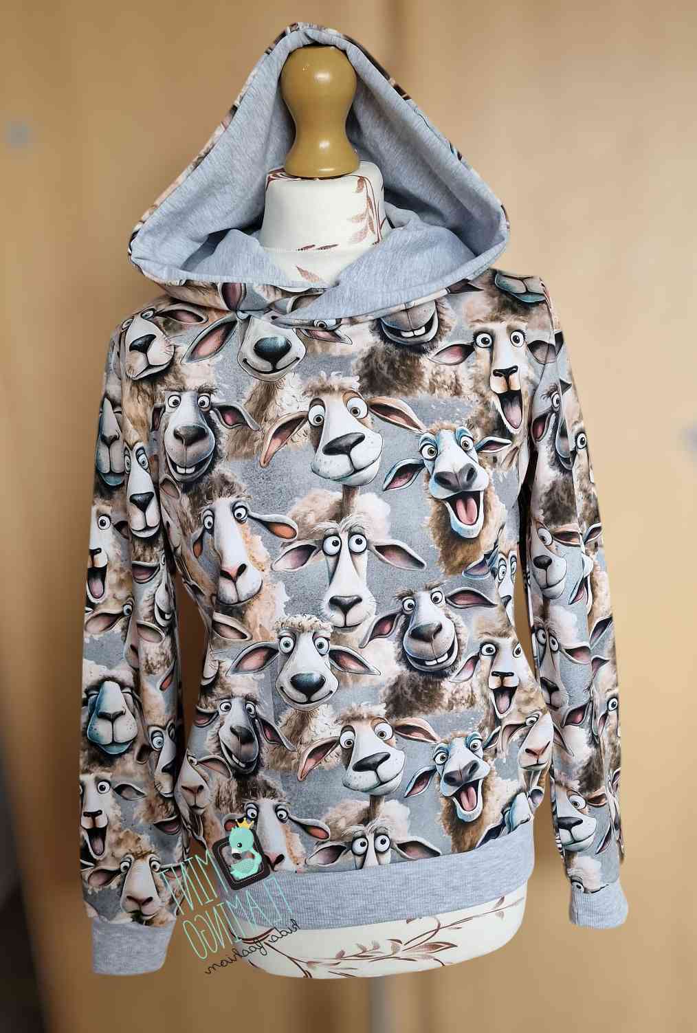 Jumper hoodies with sheep