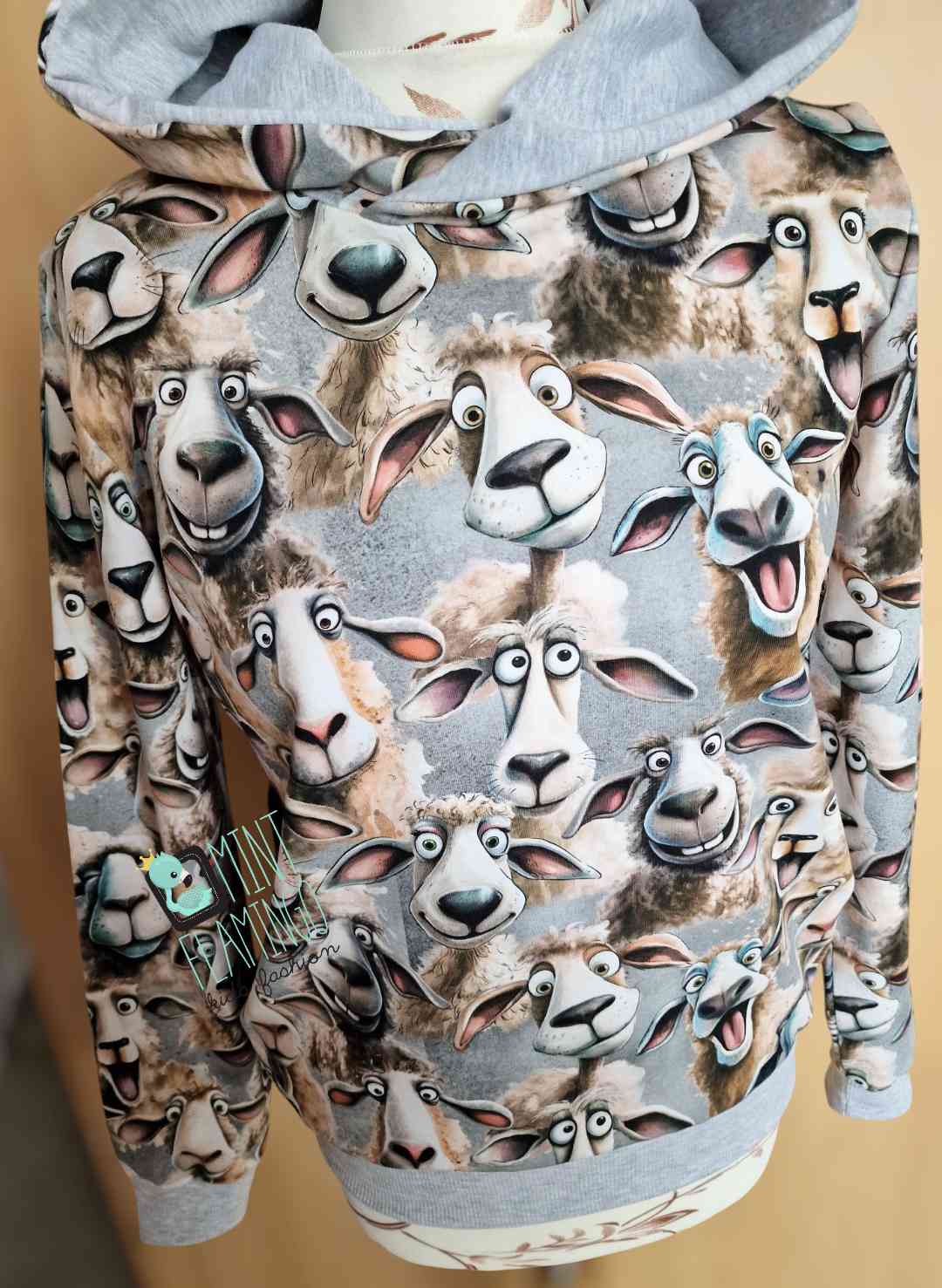 Jumper hoodies with sheep