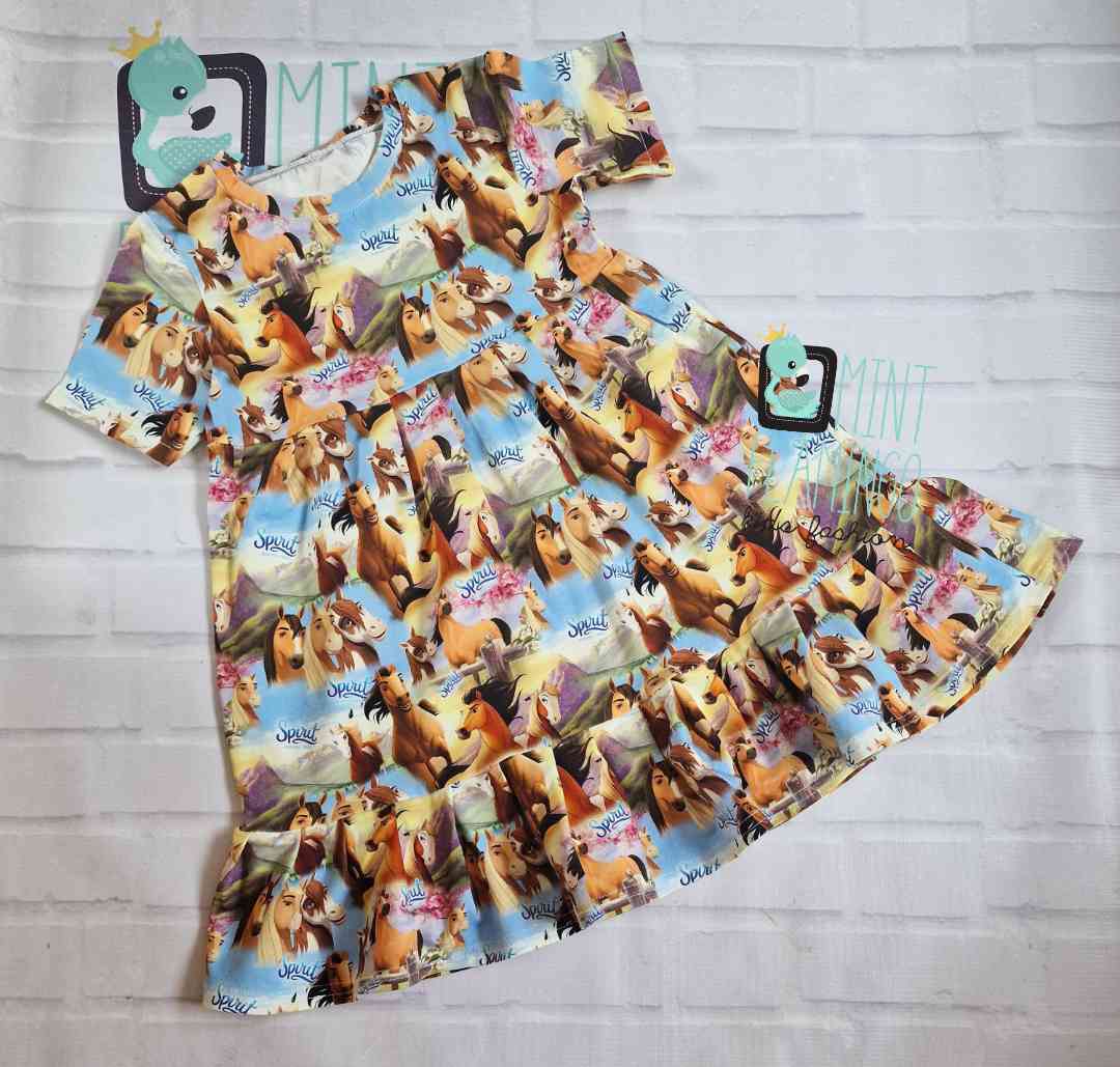 Dress with horse