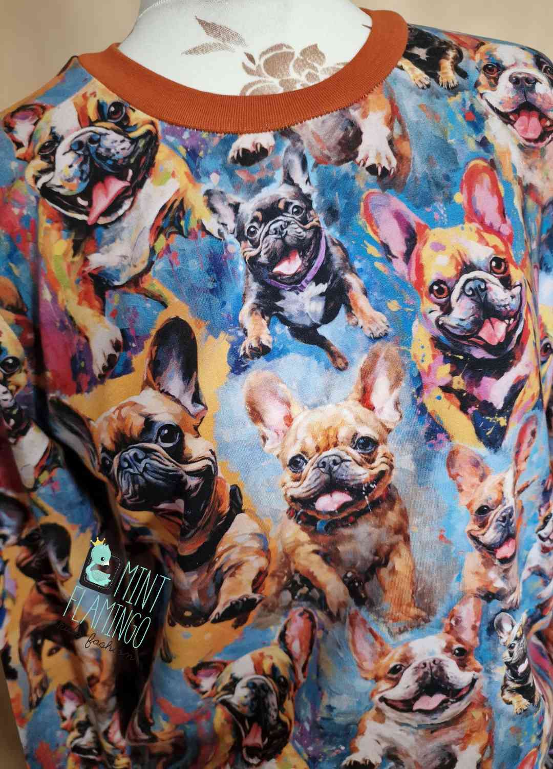 Jumper womens with pugs