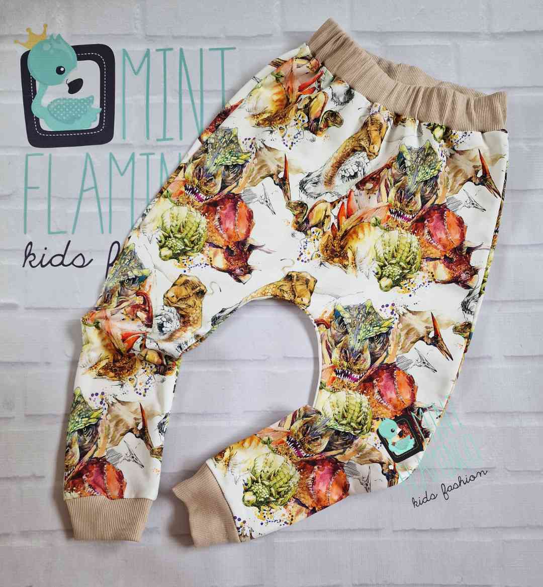 Trousers baggy dinosaur