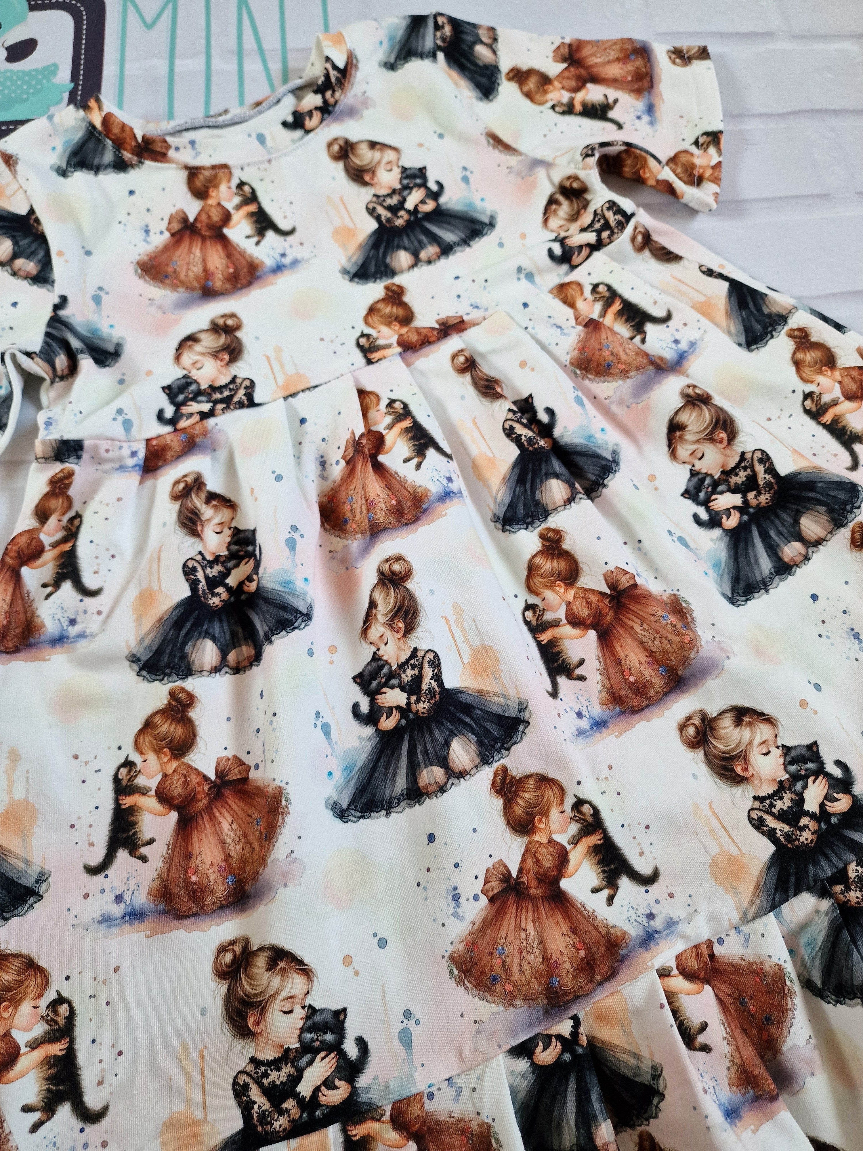Dress Pola Girls with cats