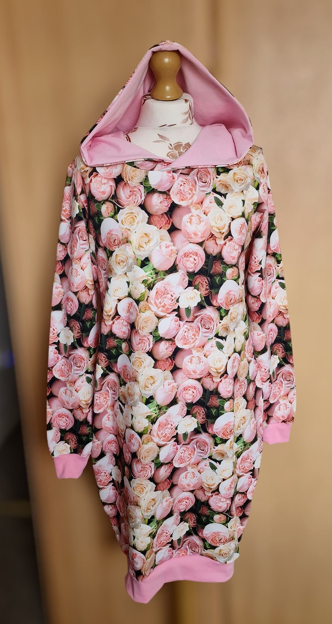 Dress Ada with pink Flowers