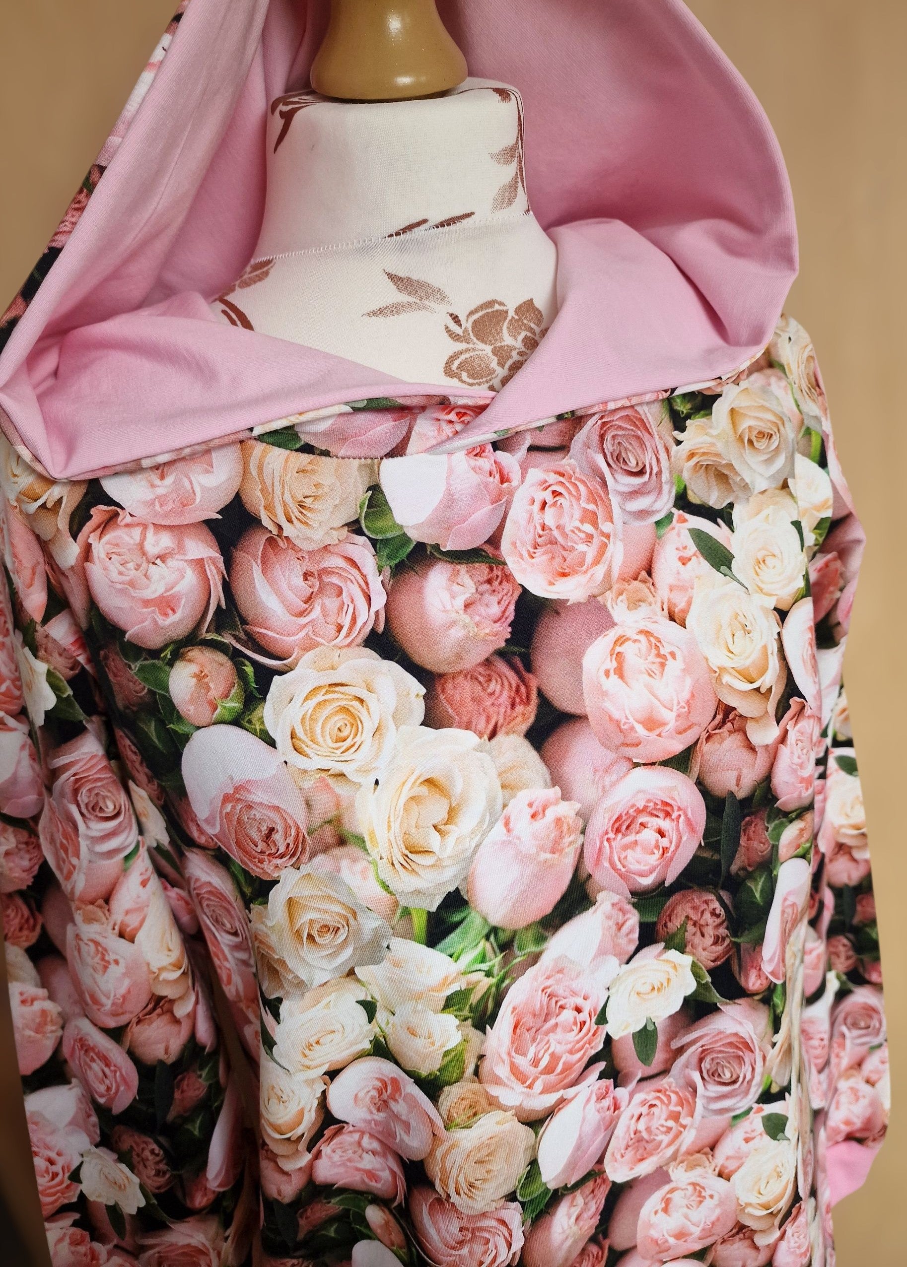 Dress Ada with pink Flowers