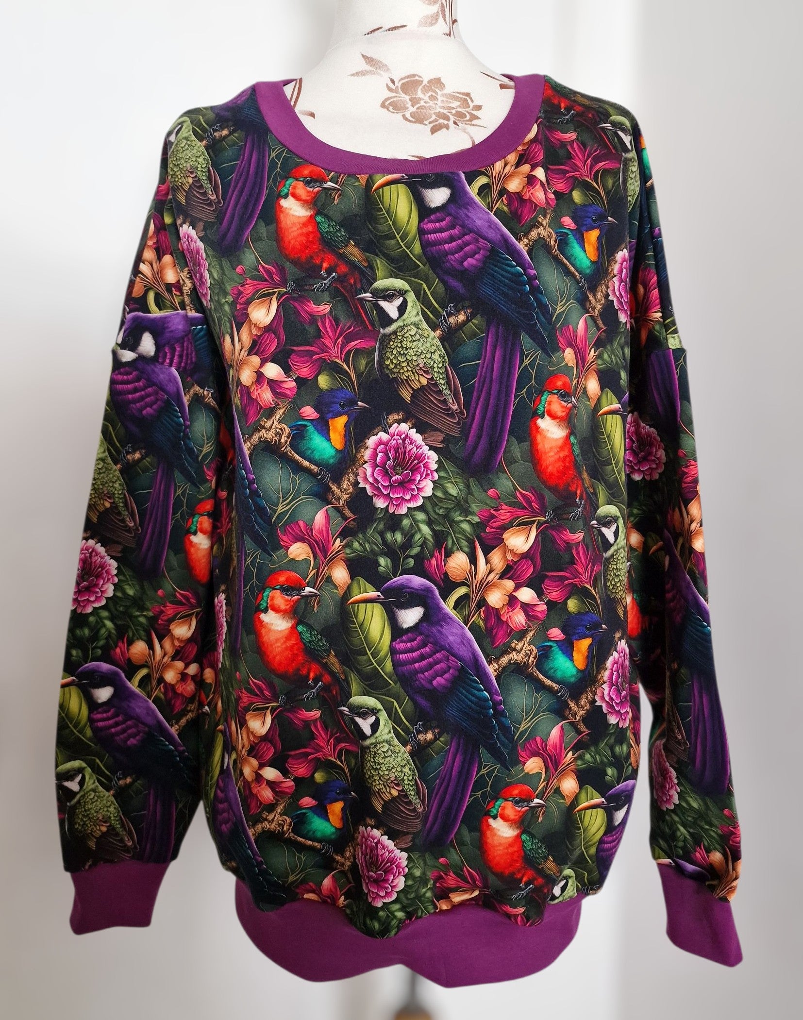 Jumper Auris oversize Birds