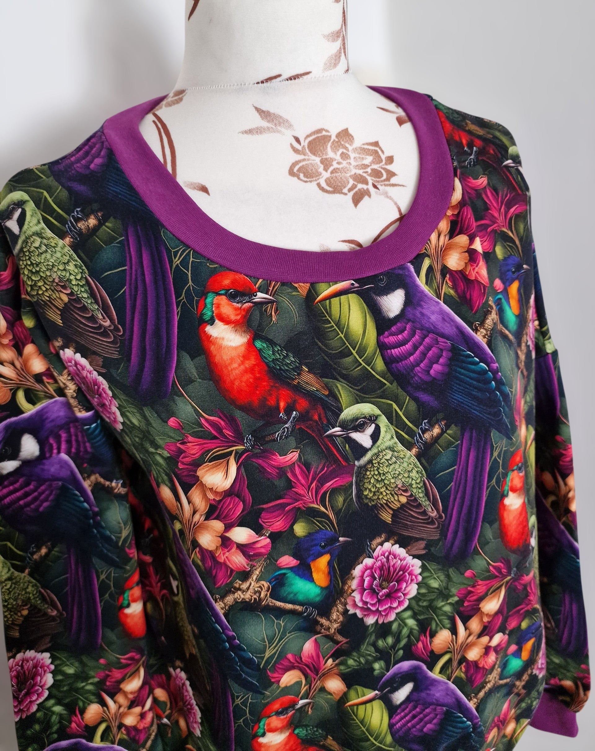 Jumper Auris oversize Birds