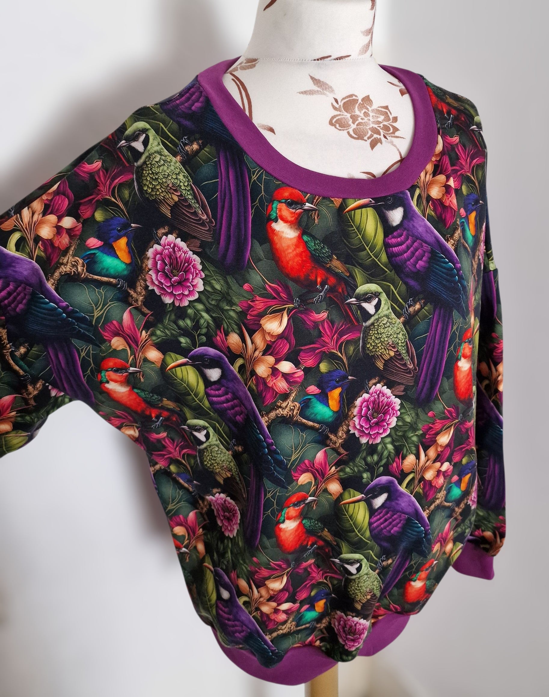 Jumper Auris oversize Birds