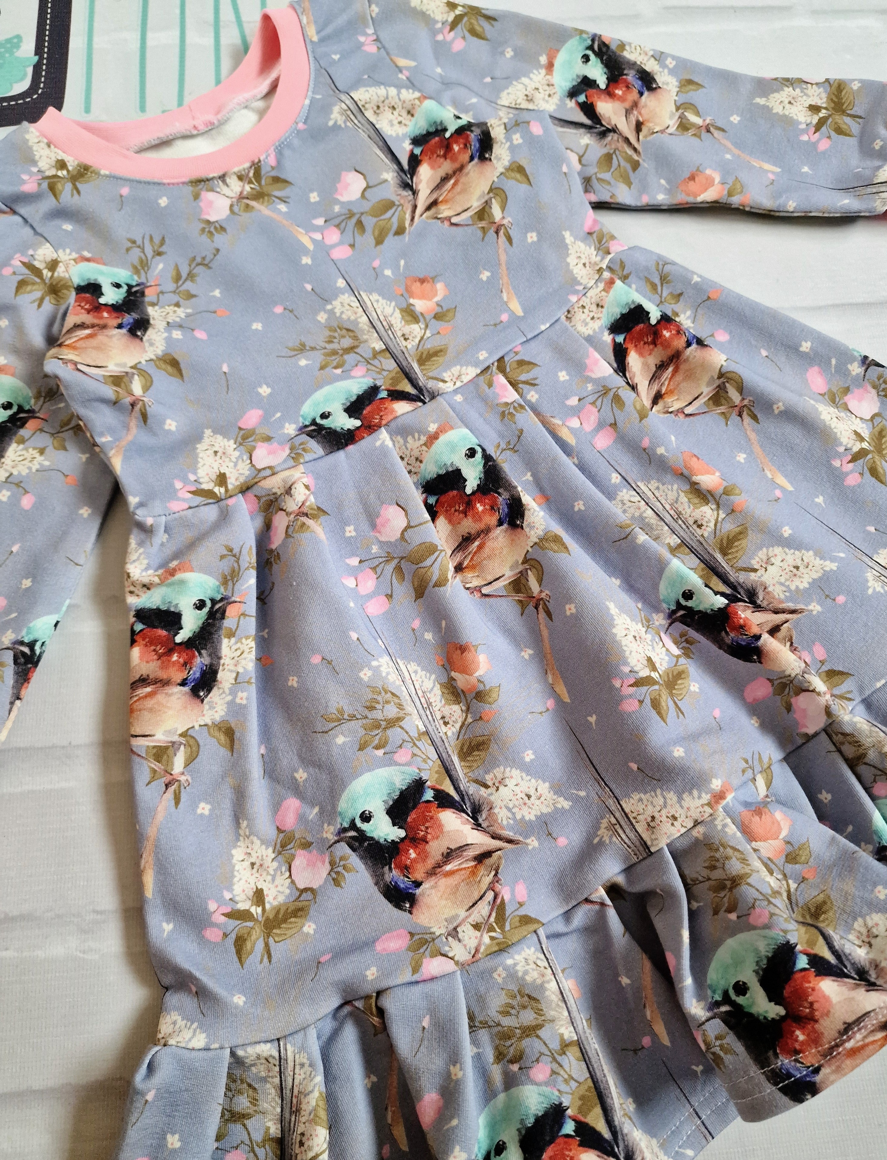 Dress Pola with Birds